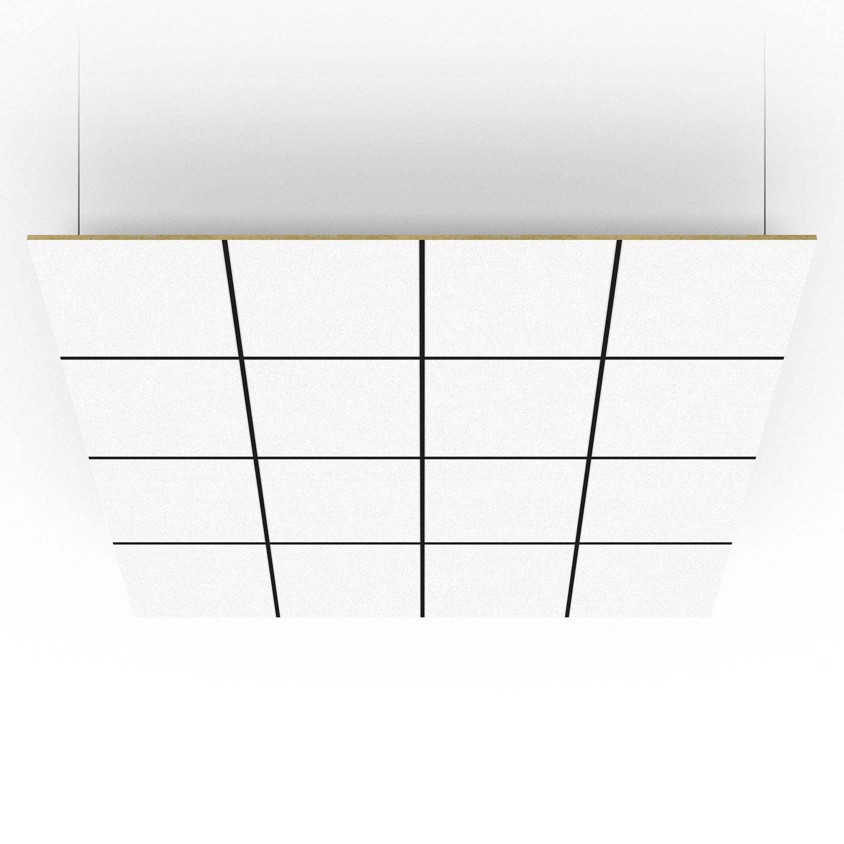 White Smooth Acoustic Ceiling Panels Cassette 60x60 cm 6 pieces