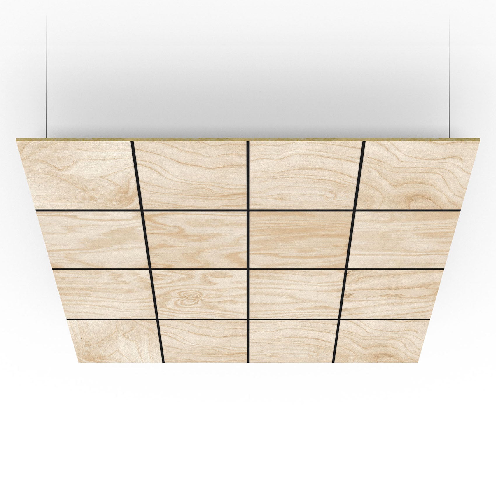 Acoustic Ceiling Panels Decorative Cassettes 60x60cm - Plywood