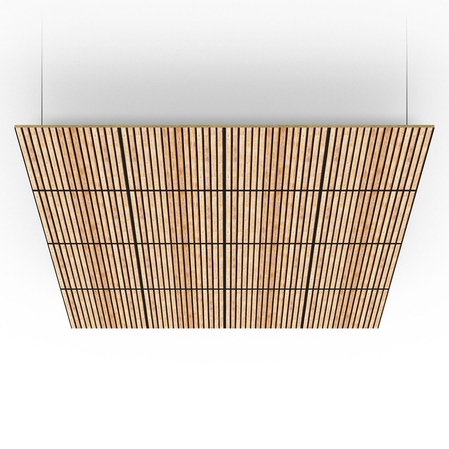 Acoustic Ceiling Panels 60x60cm - Light Oak Set of 6