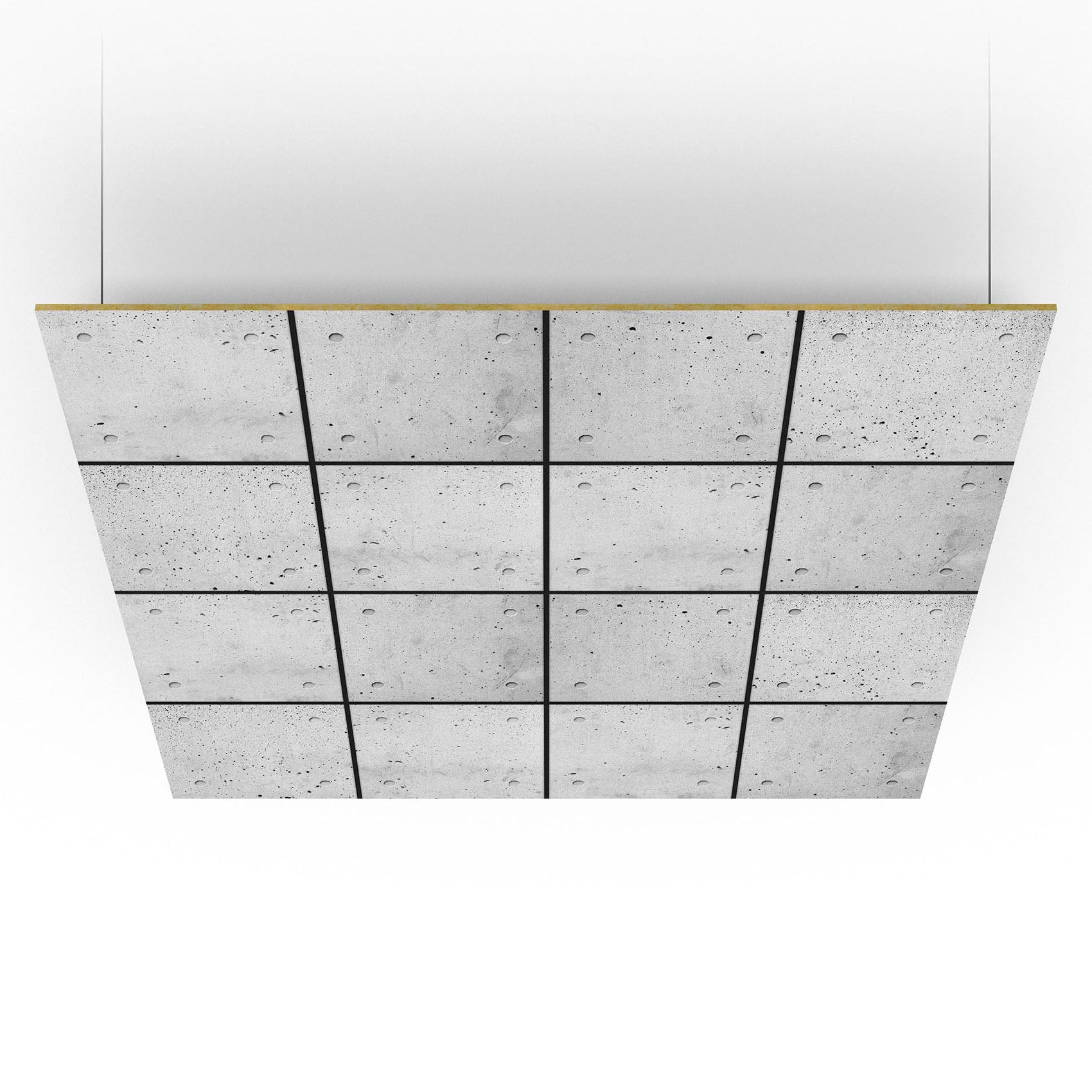 Akustik Deckenpaneele 60x60cm - Beton 01 6er Set