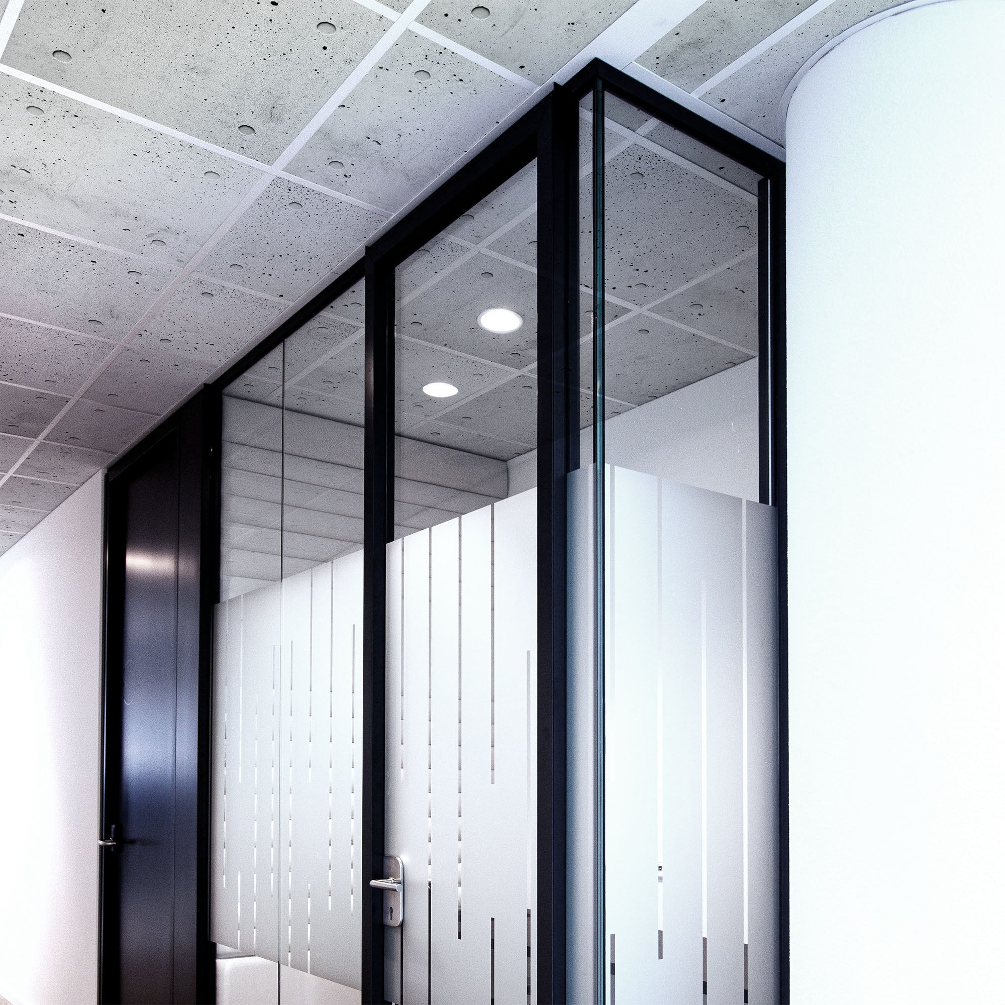 Akustik Deckenpaneele 60x60cm - Beton 01 6er Set