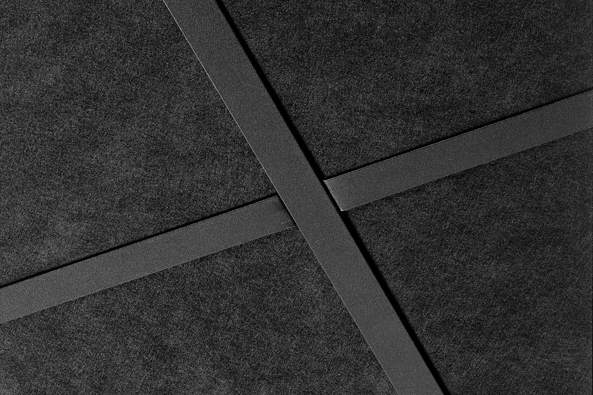 Black Acoustic Ceiling Panels Ecophon Advantage A 60x60cm 6 pcs
