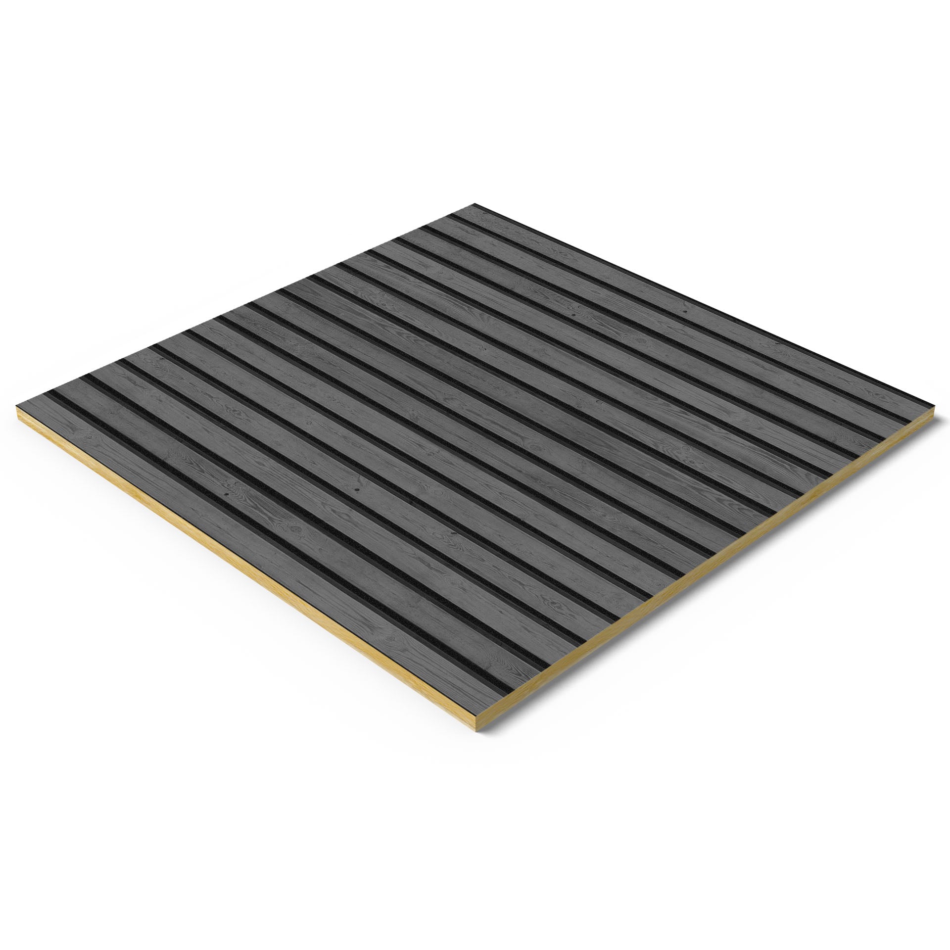Panele Sufitowe Akustyczne 60x60cm - Lamele Szare Zestaw 6 szt.