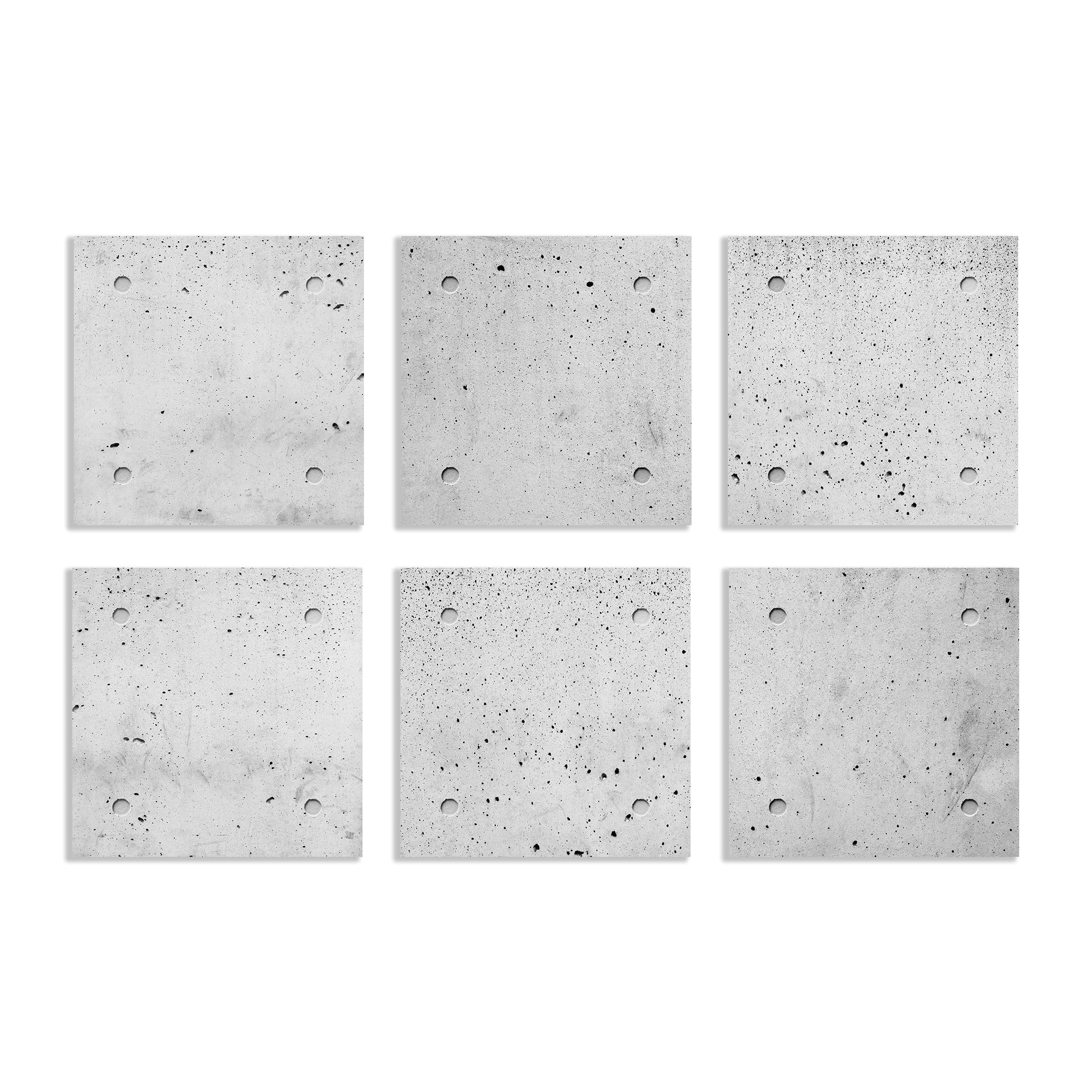 Akustik Deckenpaneele 60x60cm - Beton 01 6er Set